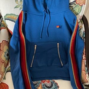 Aviator Nation Pullover Hoodie w Vintage Stripes SOLD OUT